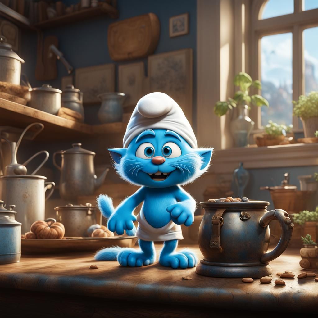 Smurf Cat Pixar Movie Poster Art