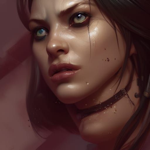 Captivating Female Gnoll Portrait in Digital Art Style