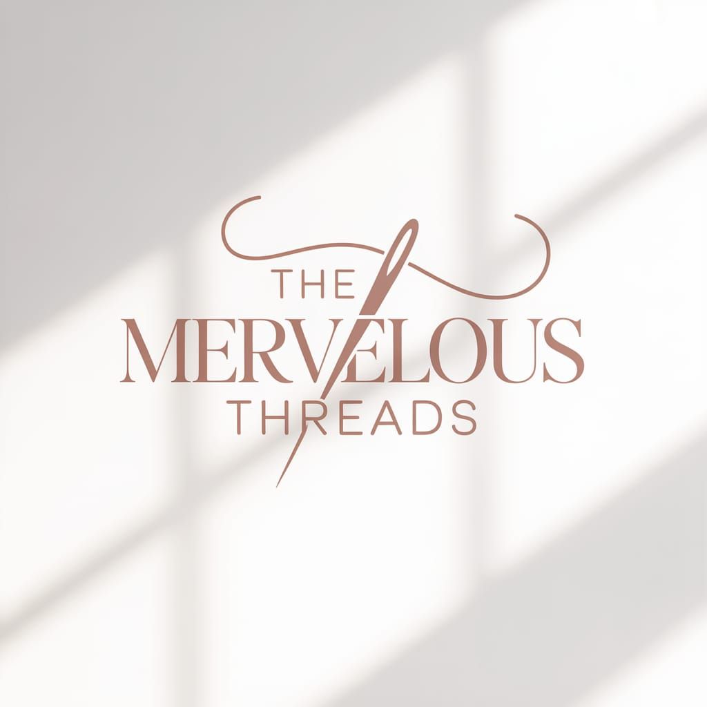 Elegant Rose Gold Logo for Mervelous Threads