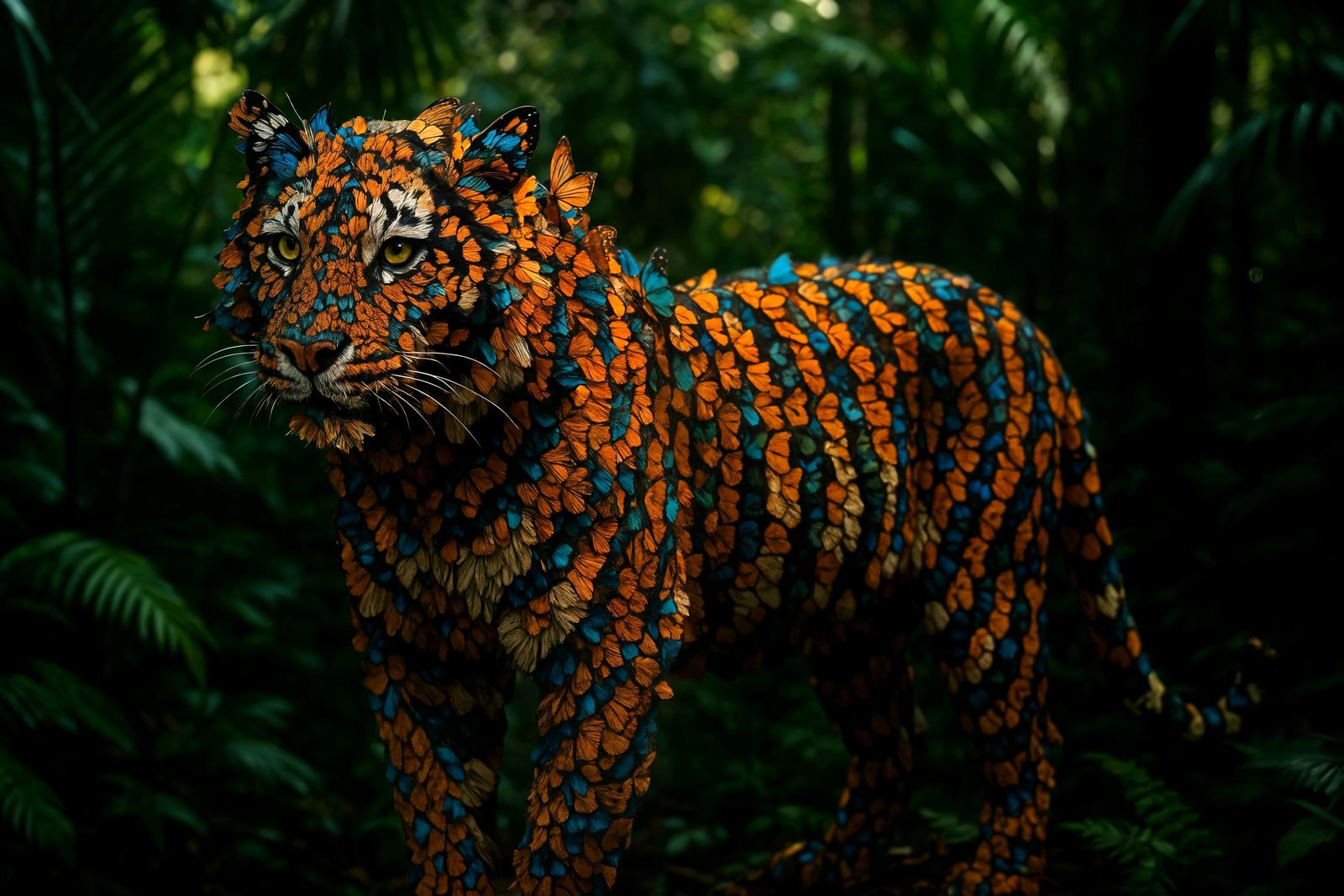 Butterfly Tiger in Tropical Jungle Photograph
