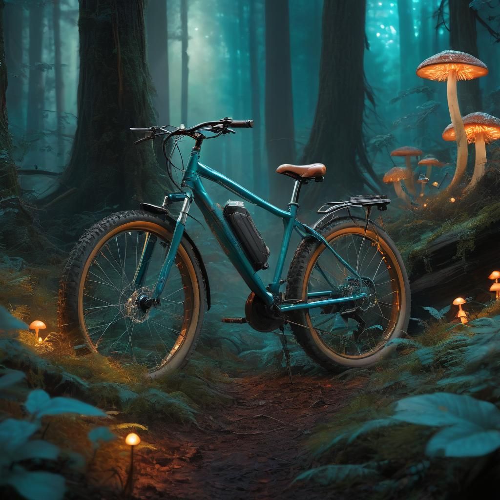 Blue print of a Schwinn Roanoke 29'' Adult step over electri...