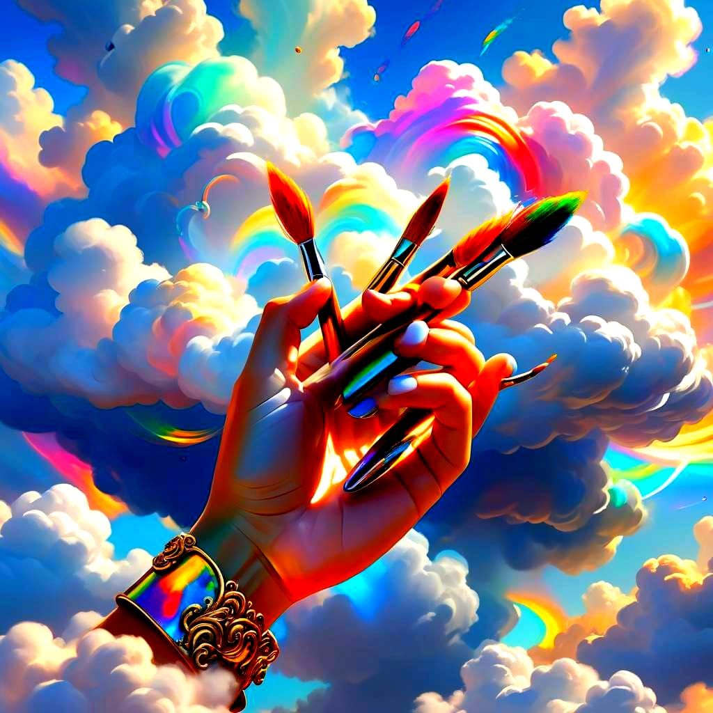 Painting Rainbows in the Sky: 3D Art