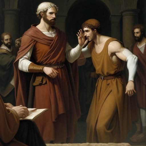 Saul's Vision: Ananias Restores Sight, Renaissance Style
