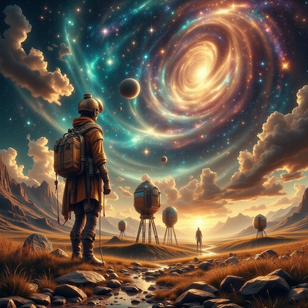 Cosmic Surveyor Navigates Dreamlike Galaxies