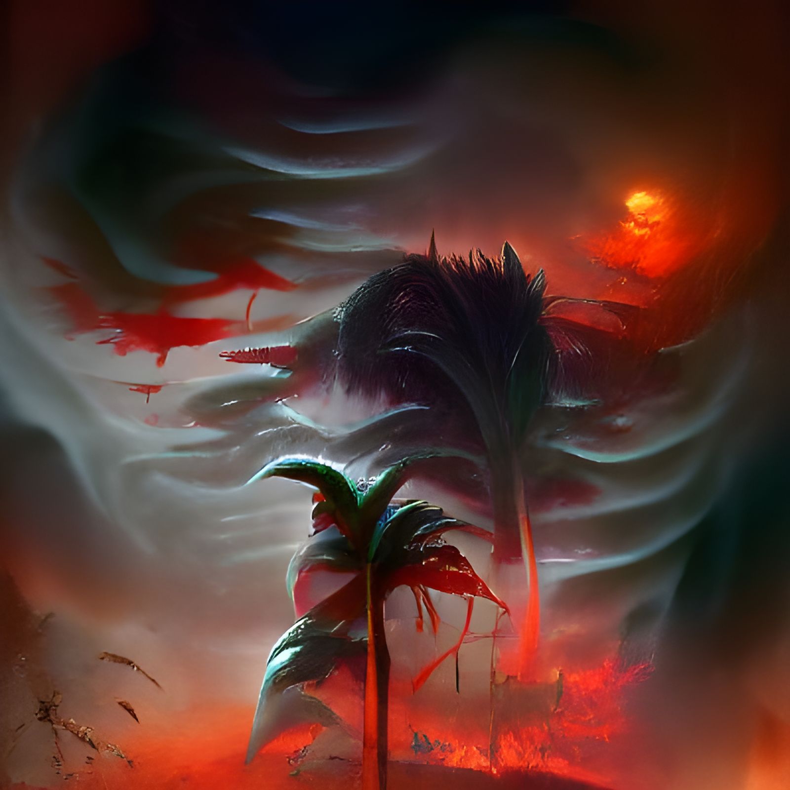 Sinister Tropical Heatwave Fantasy Art