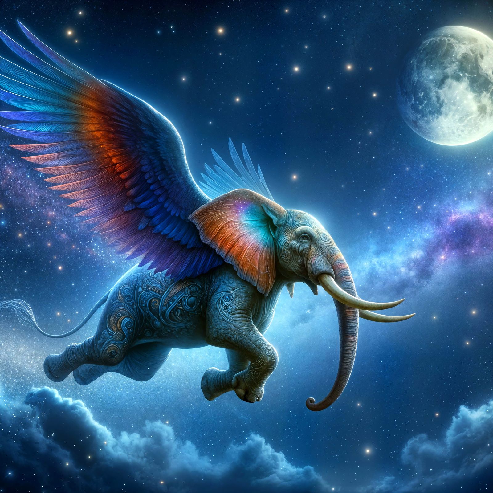 The flying elephant