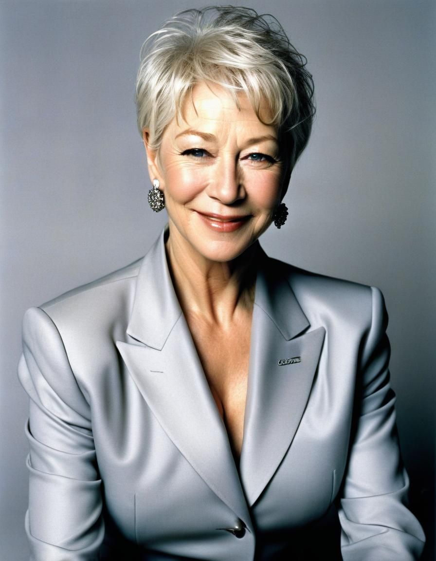 Sensuous Portrait of a Woman in Business Suit