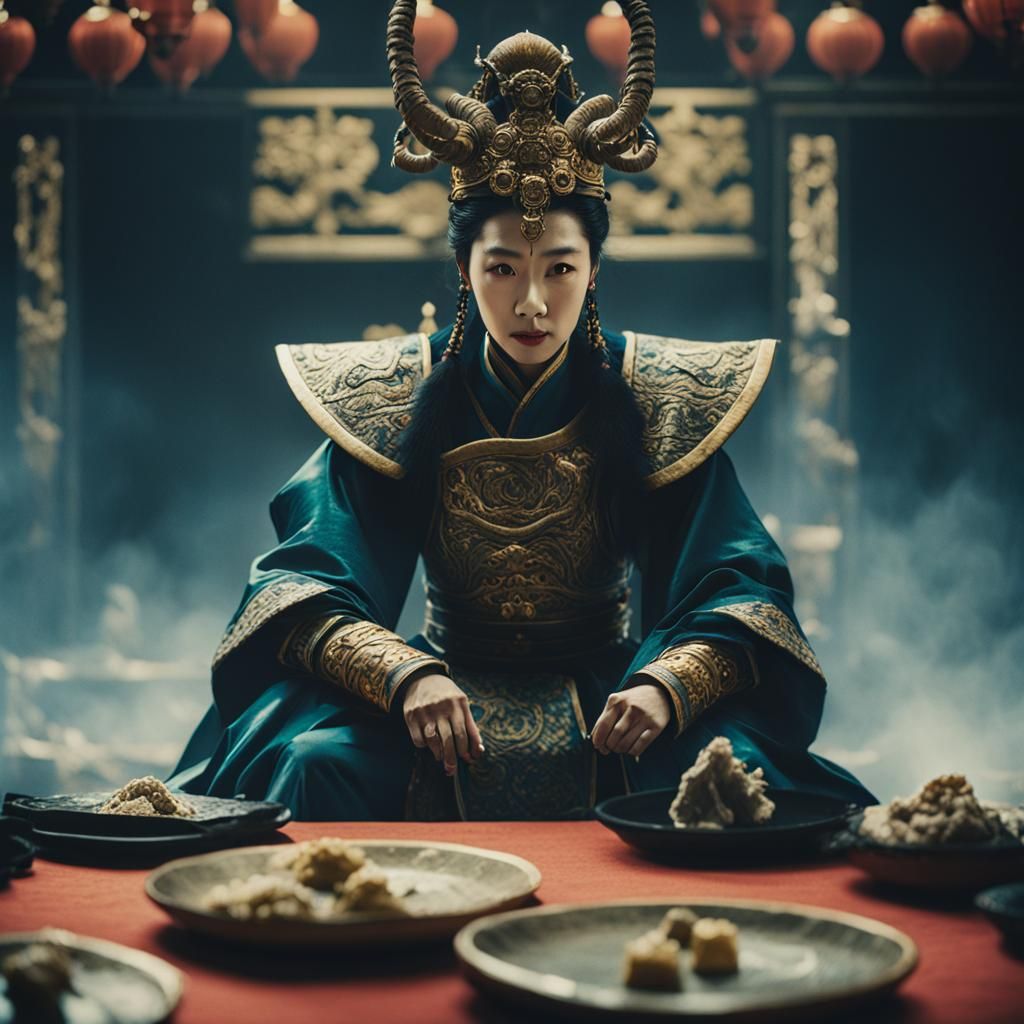 Cinematic Portrait of Wu Zetian on Film