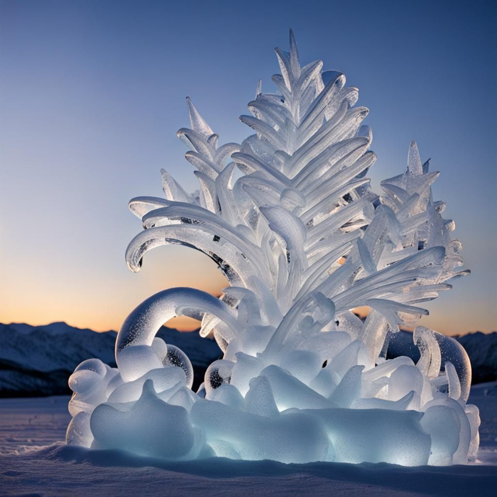 Magical Ice Sculptures by Snow Fairies