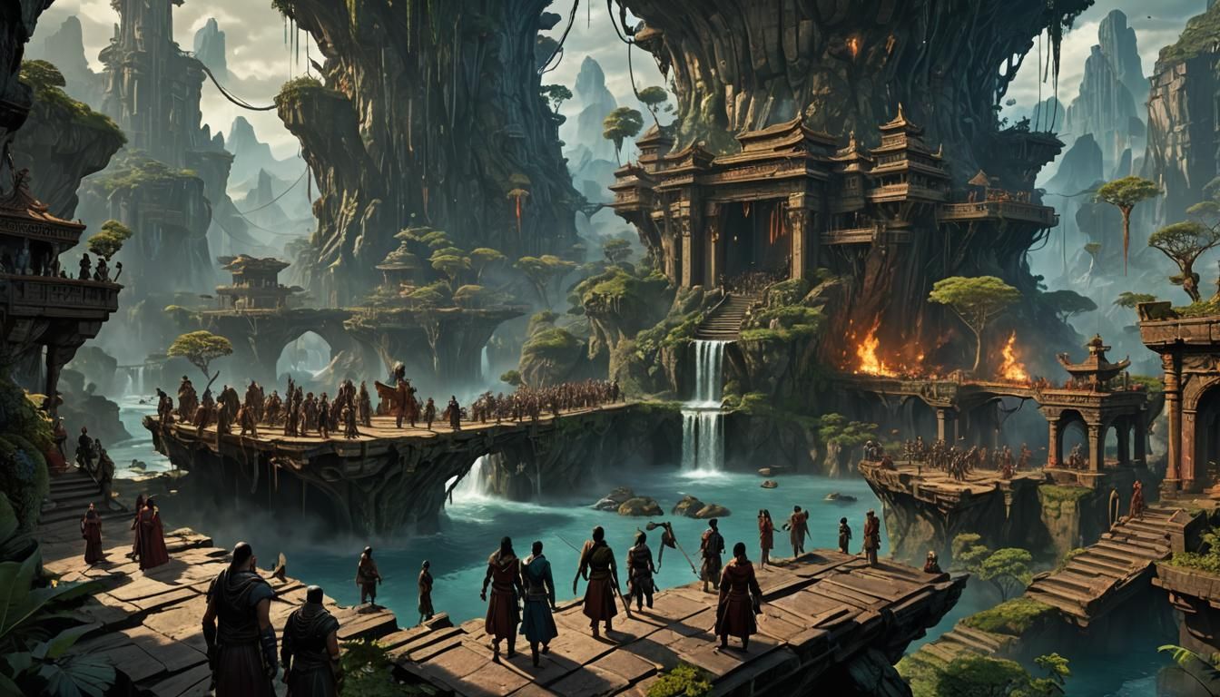 Avatar Pandora Characters Uncover Treachery: Fantasy Concept...