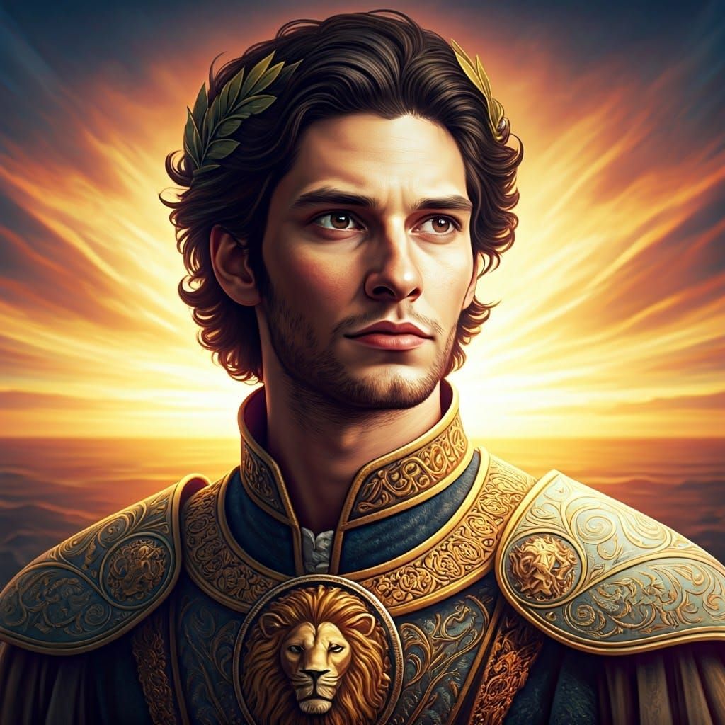 Prince Caspian Portrait with Art Nouveau Elements