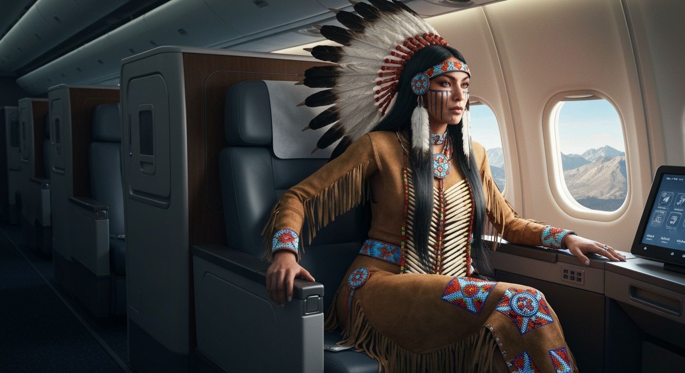 Native Americans on Commercial Flight Inspired by Faith Ring...