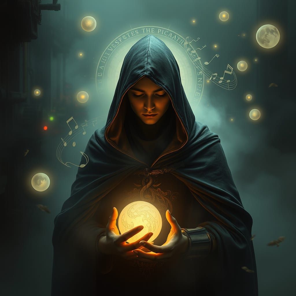 Surreal Mystic Lost in Cosmic Dreamscape