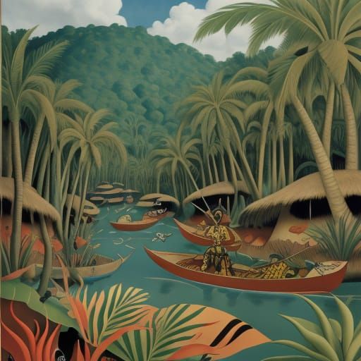 Primal Surrealism in a Jungle Oasis