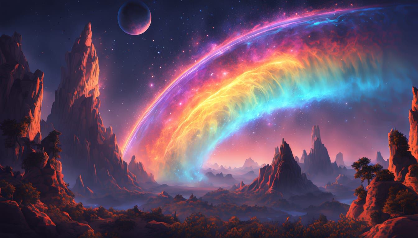 Celestial Quantum Rainbow in Cosmic Void
