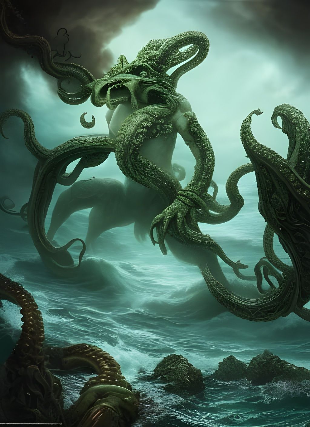 Cthulhu Rises: Epic Digital Matte Painting