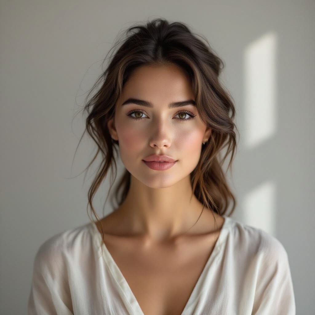 Woman in Light and Memory, Aware and Waiting