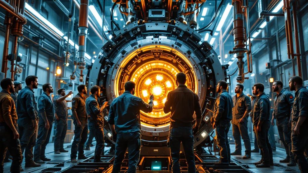 Engineers Collaborate on Colossal Machine in Cinematic Style