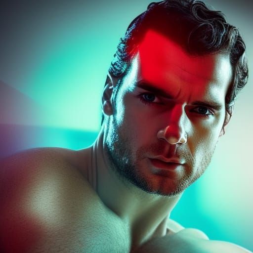 Detailed Portrait of a Man with Dynamic Lighting