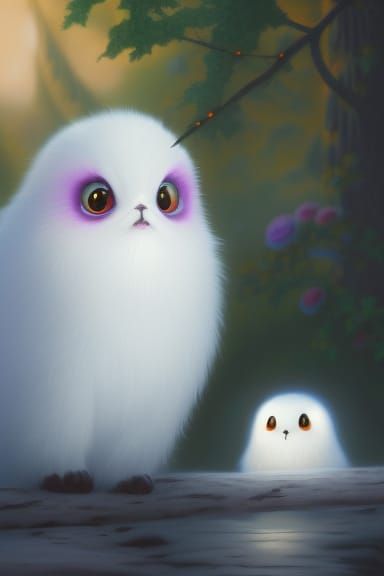 Hyperdetailed Painting of Casper the Friendly Ghost