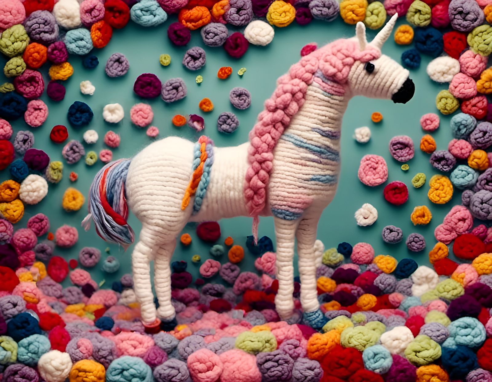 Yarn Unicorn: An AI Interpretation