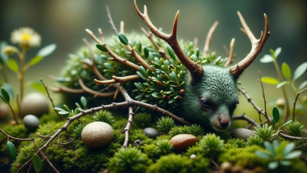 Enchanting Moss Guardian of the Woodland Realm