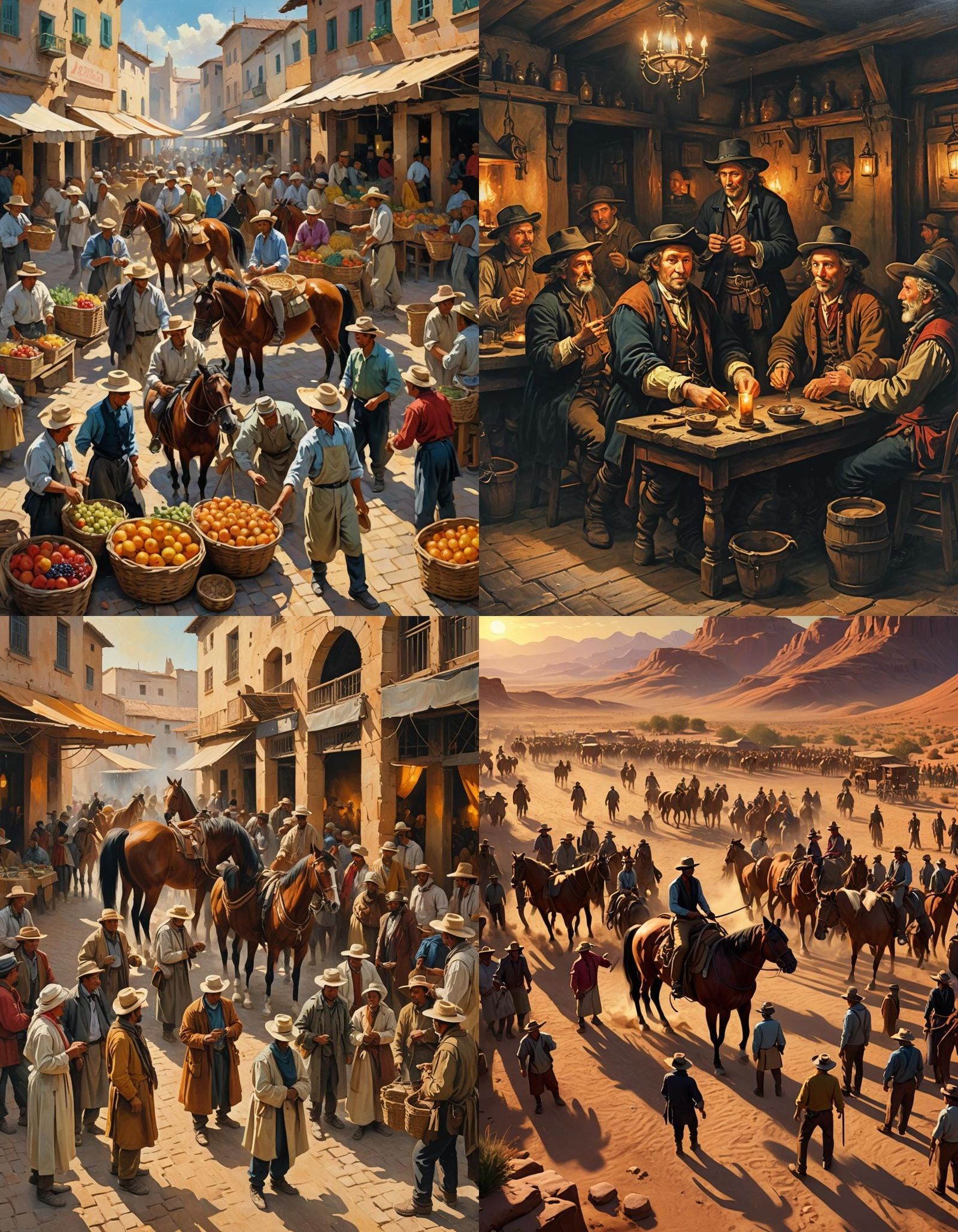 Traders and Horse Tamers Negotiating a Deal