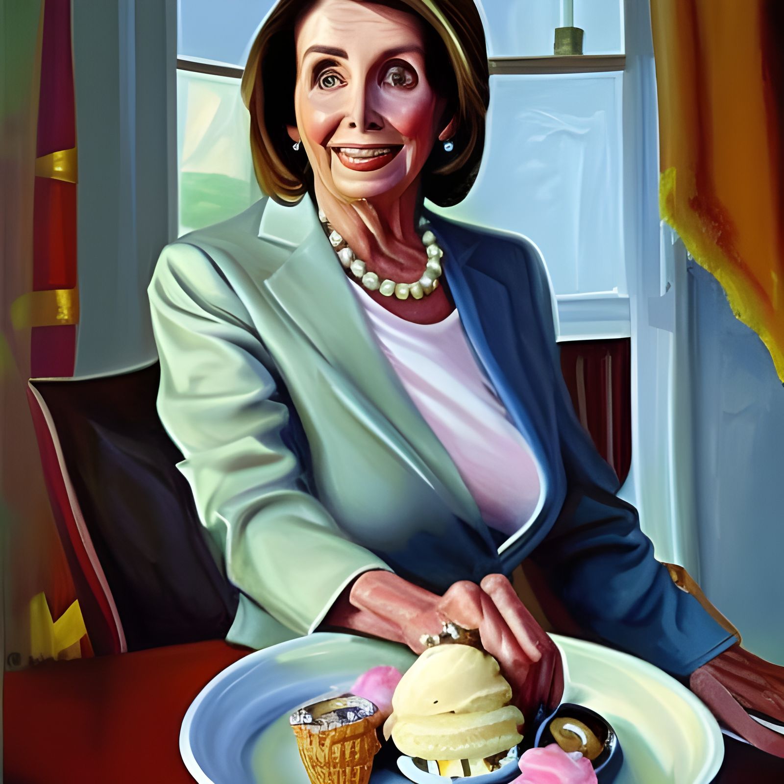 Nancy Pelosi said, "Let them eat Ice Cream."