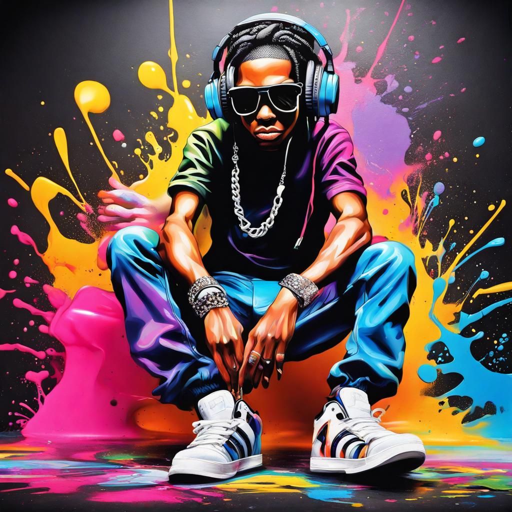 Hip hop fashion and stereo