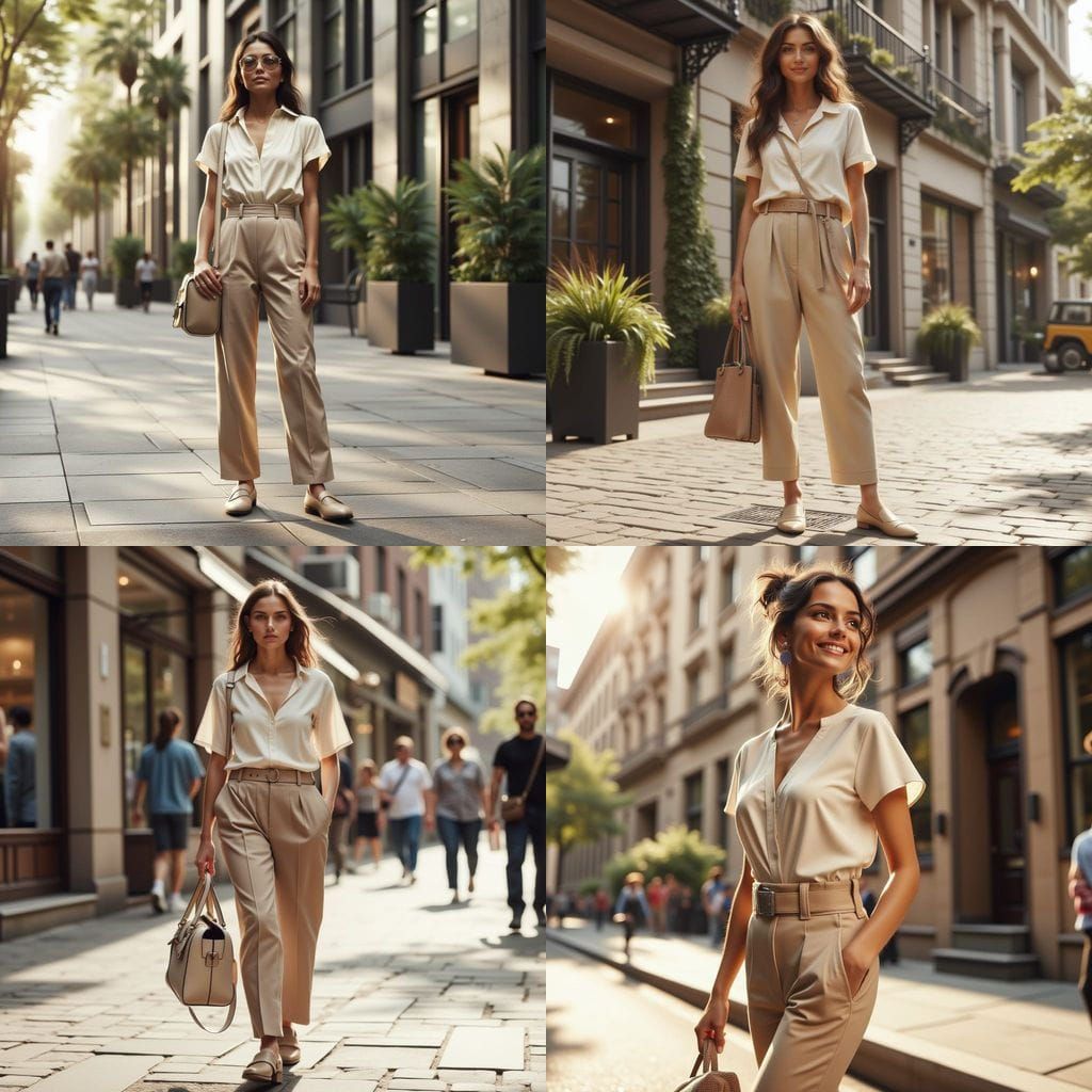 Detailed Fashion Outfit in Urban Setting