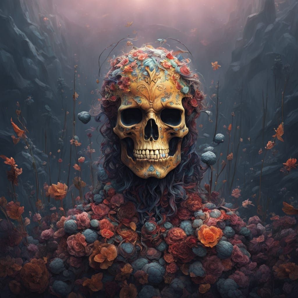 Ethereal Portrait of Internal Burden in Dreamlike Style