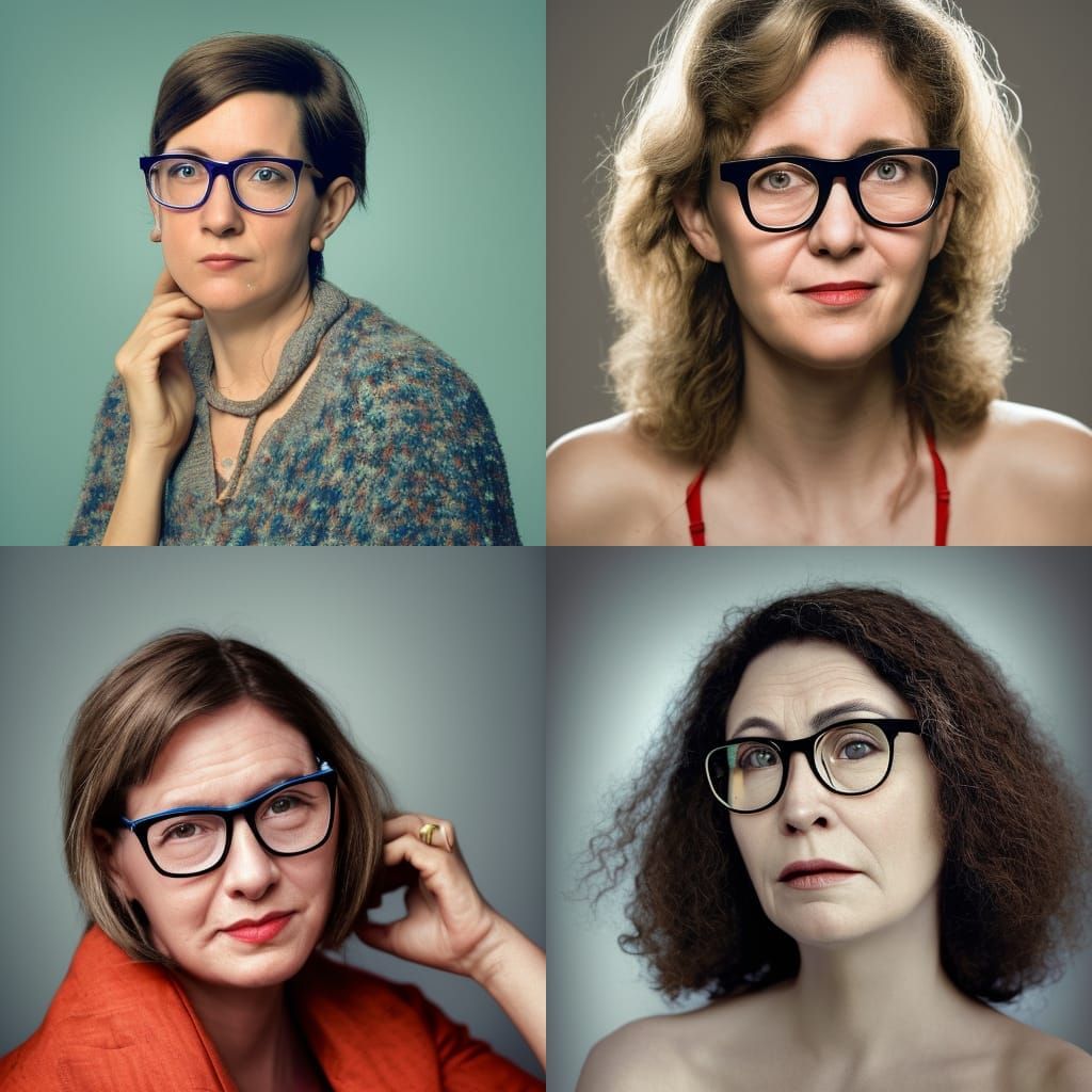 Professional Portrait of Woman with Glasses