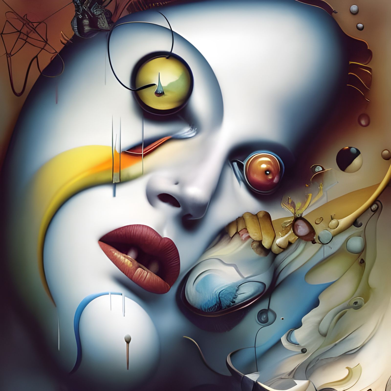 Surreal Reality Drips Through Spacetime