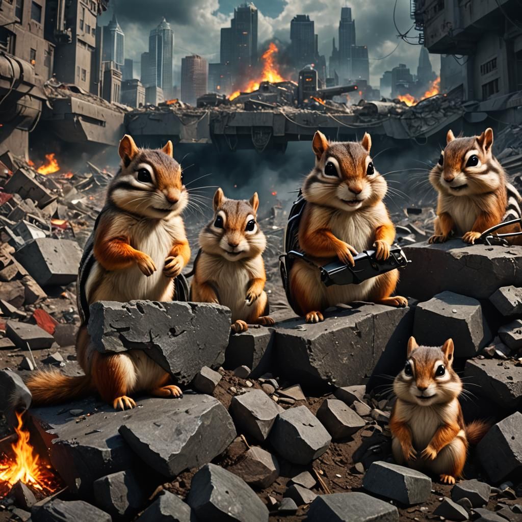 Evil Chipmunks Plotting World Domination