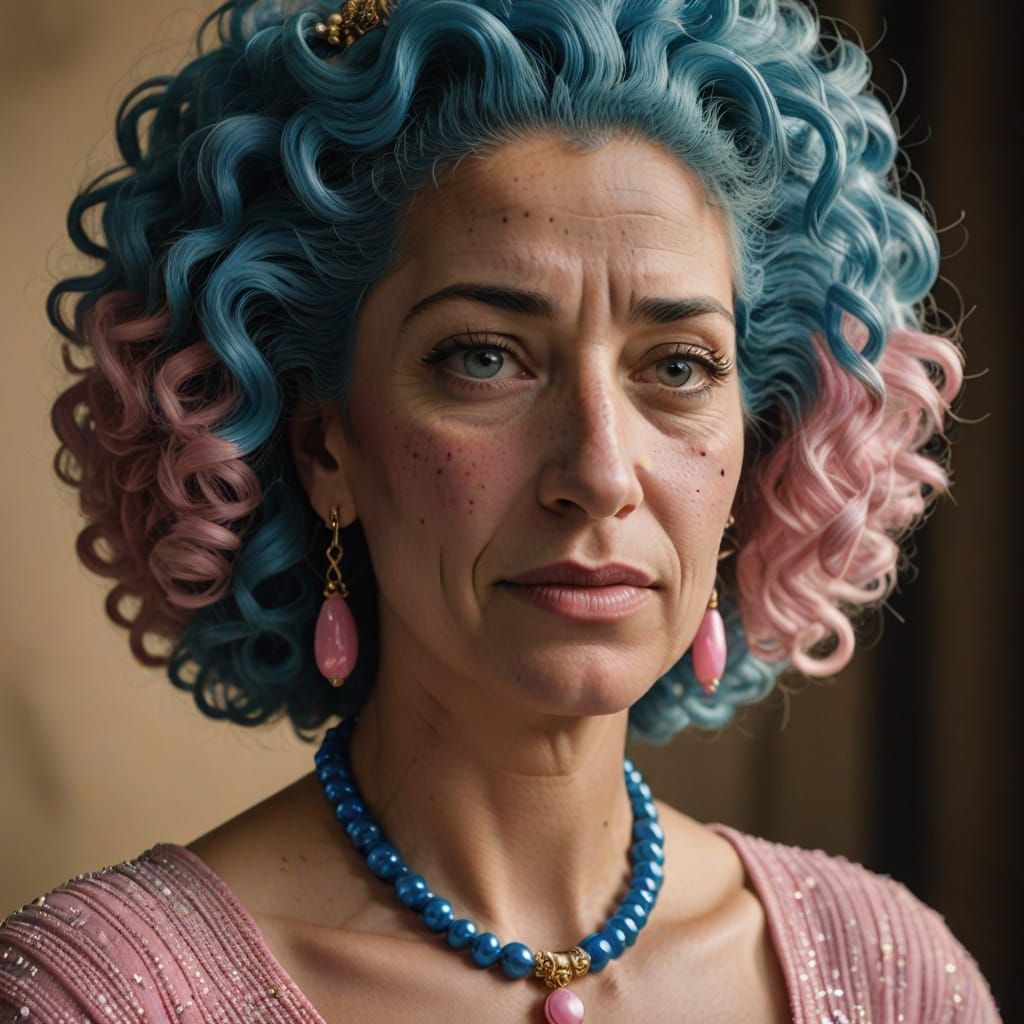 Marge Simpson in a Photorealistic Portrait