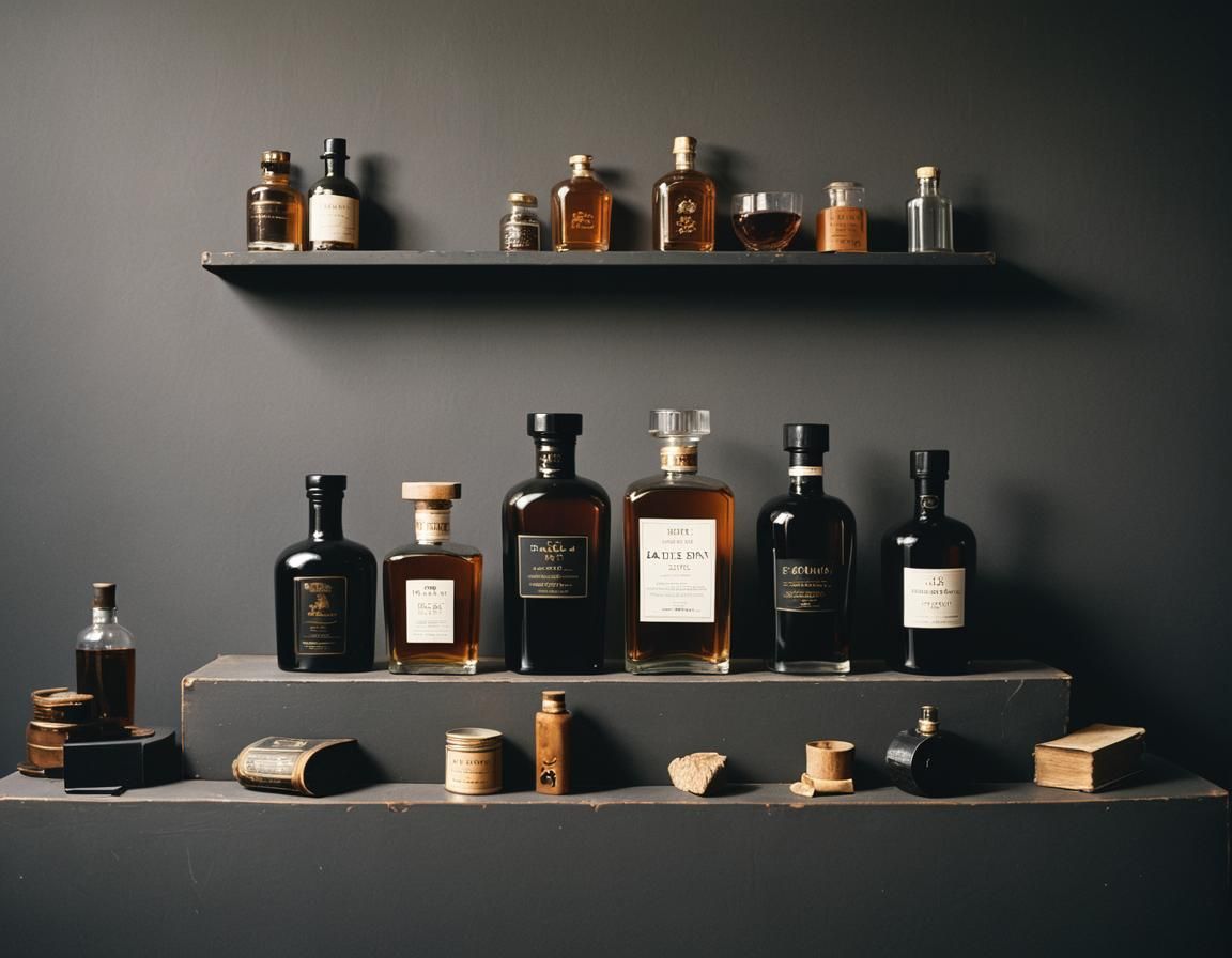 Oud and Whisky Scent in Lo-Fi Style