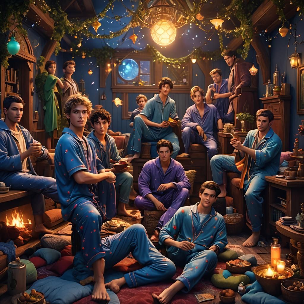 Fantastical Fairy Pajama Party in 8k Resolution