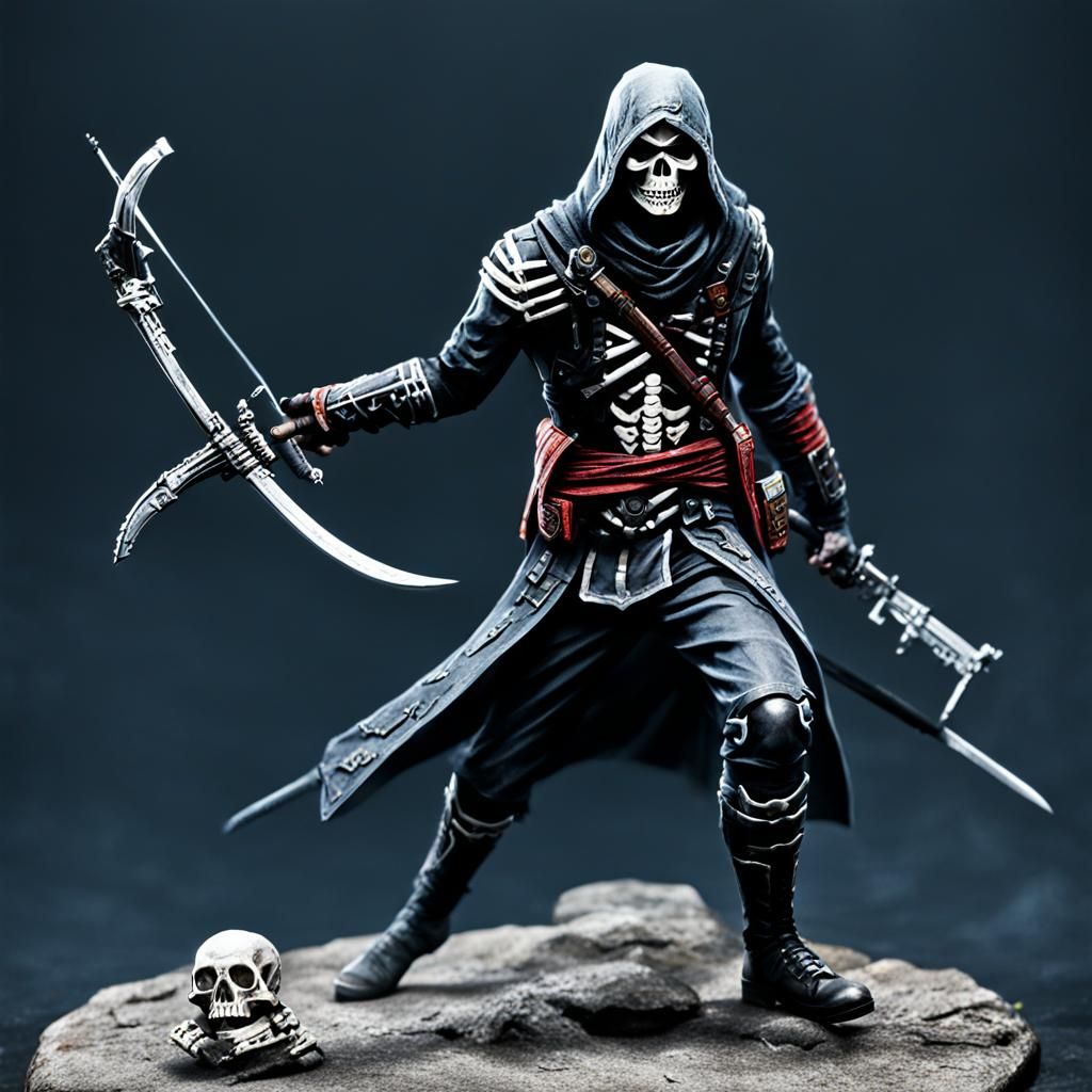 Skeleton Assassin Digital Art