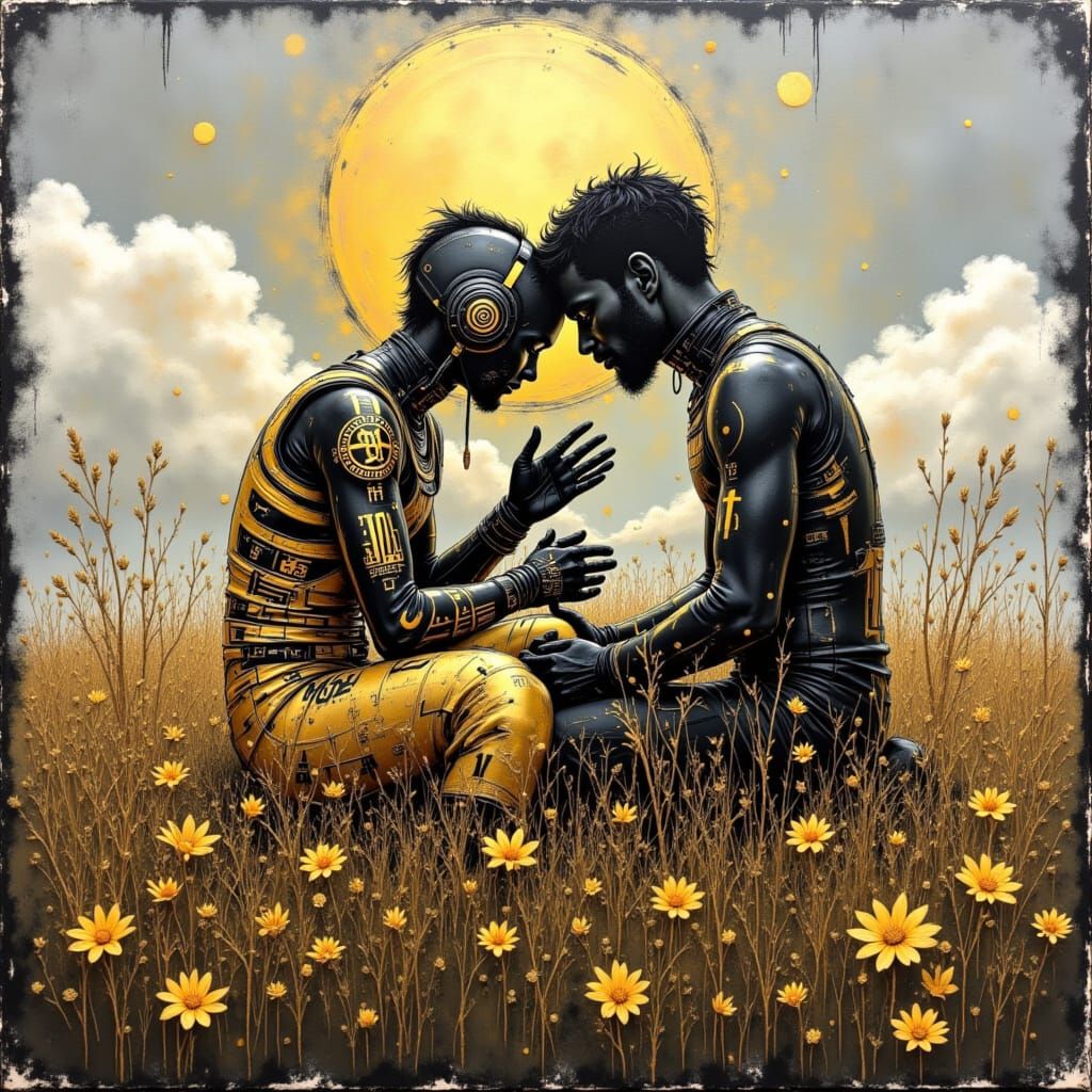 Surreal Doe in Ancient Gold Hues