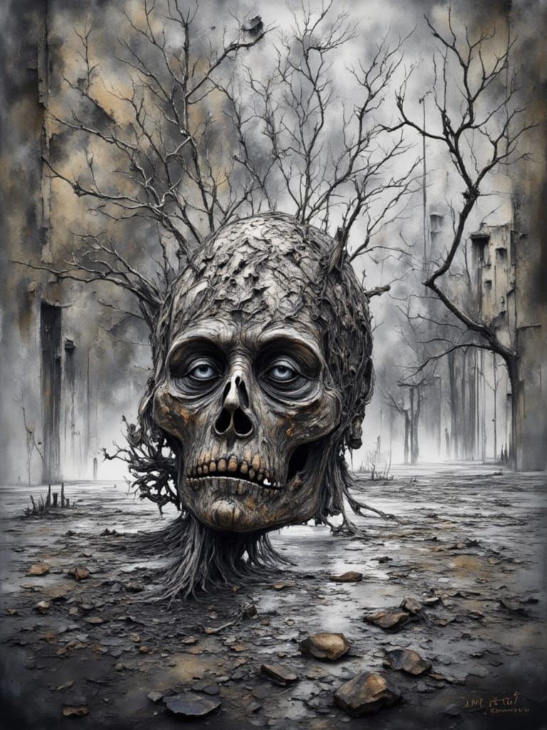 Abstract Watercolor Confusion and Decay