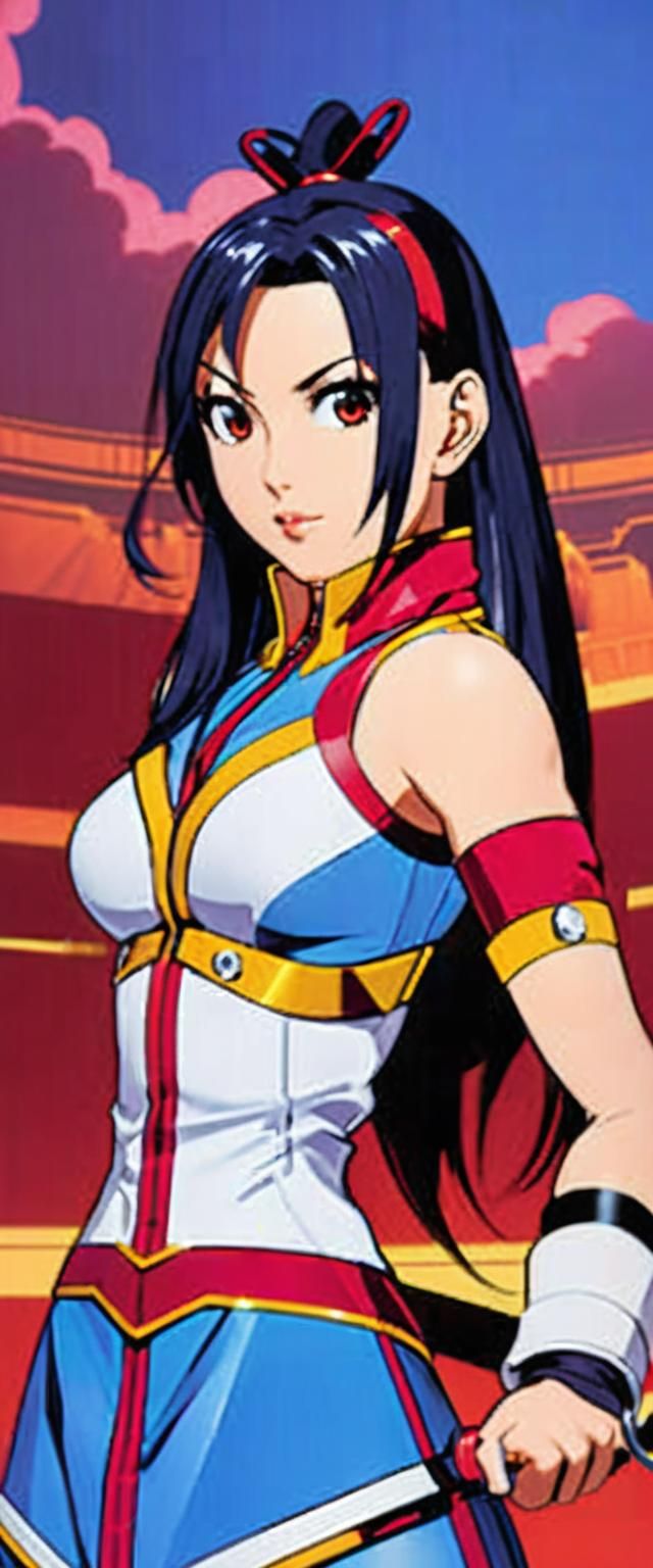 <lora:Rosemary Jennings :1.0>as a KOF Video Game Character, ...