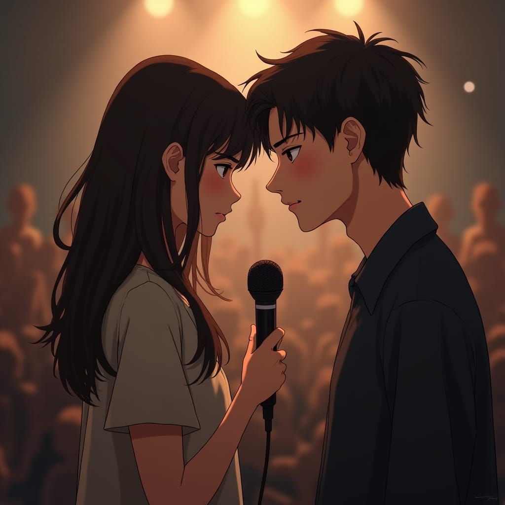Emotive Characters in Manhwa Style on Stage