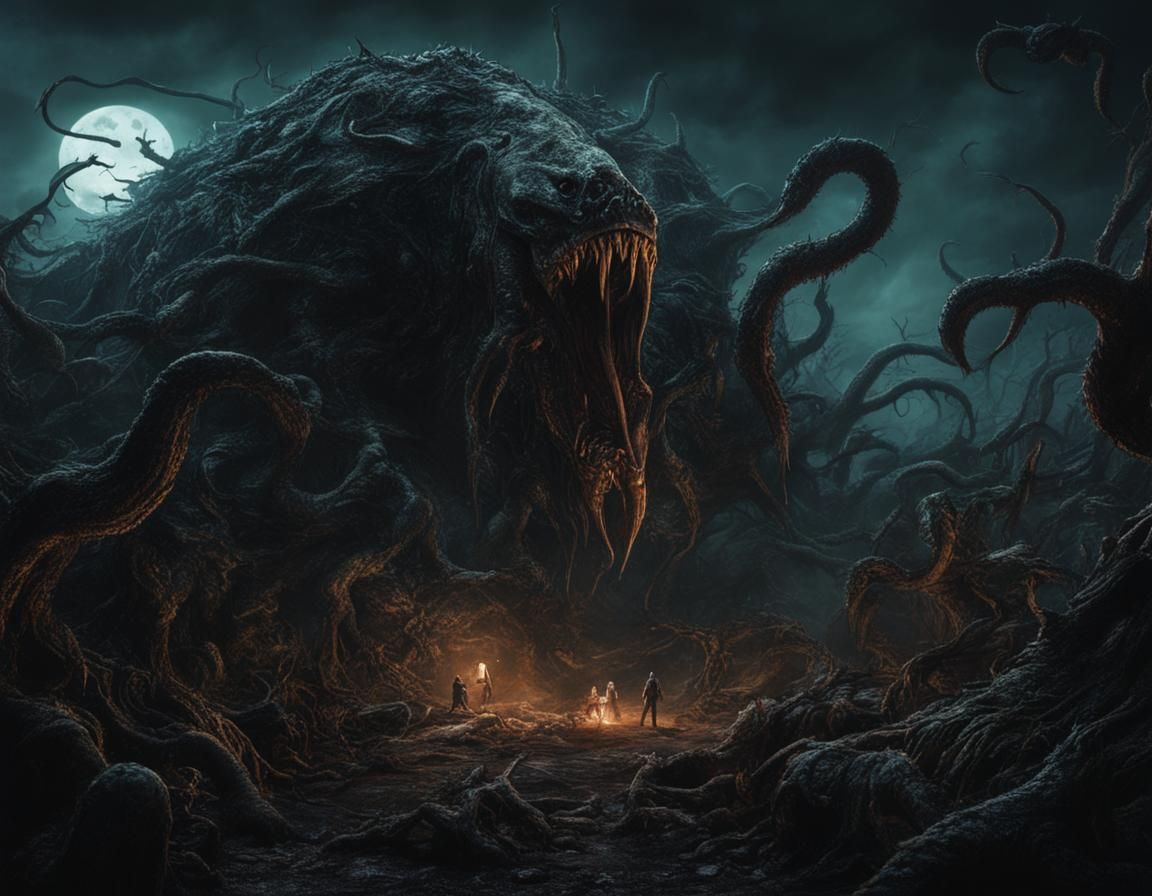 Monstrous Horror Emerges from Slime Pit: Dystopian Concept A...