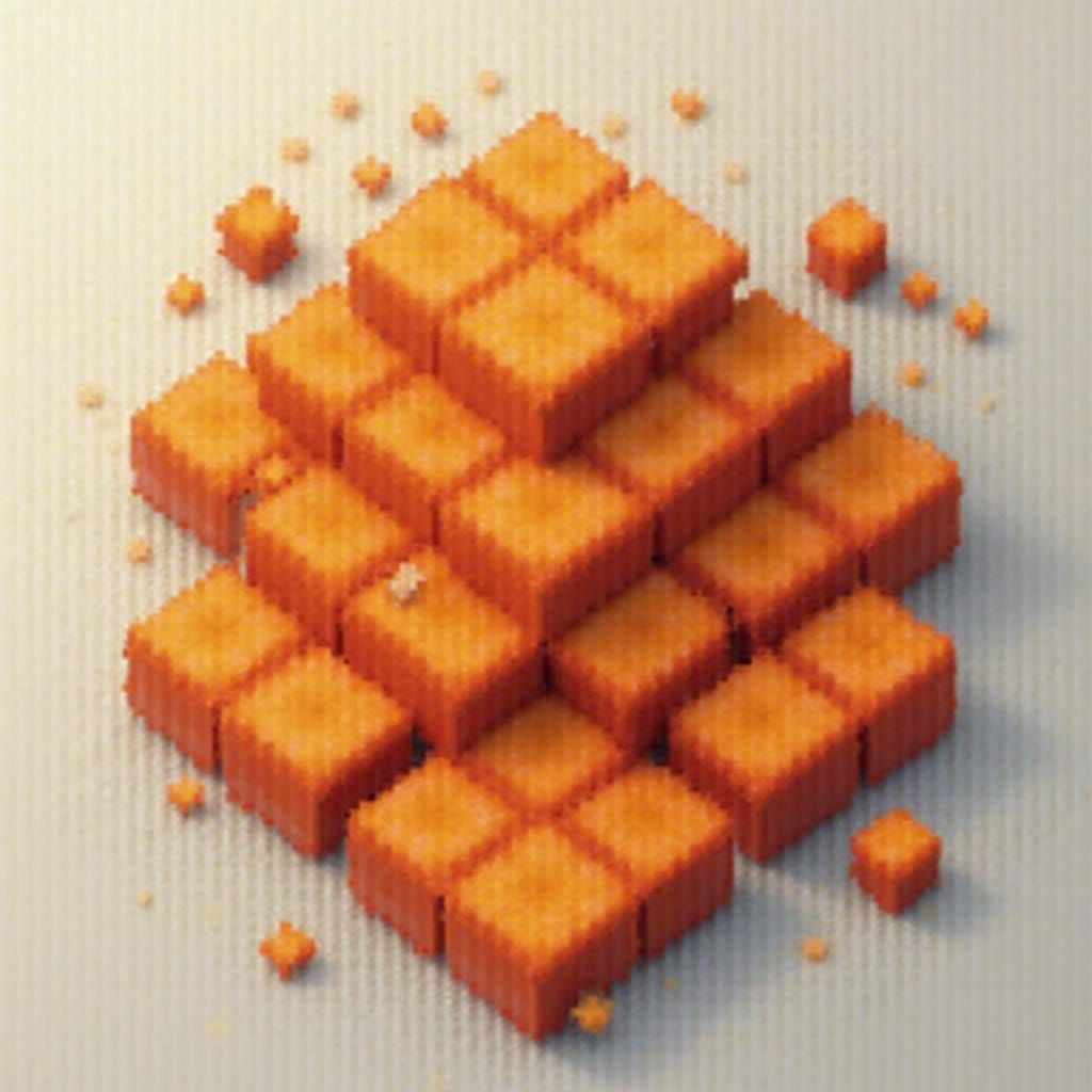 Minecraft Orange Blocks Design