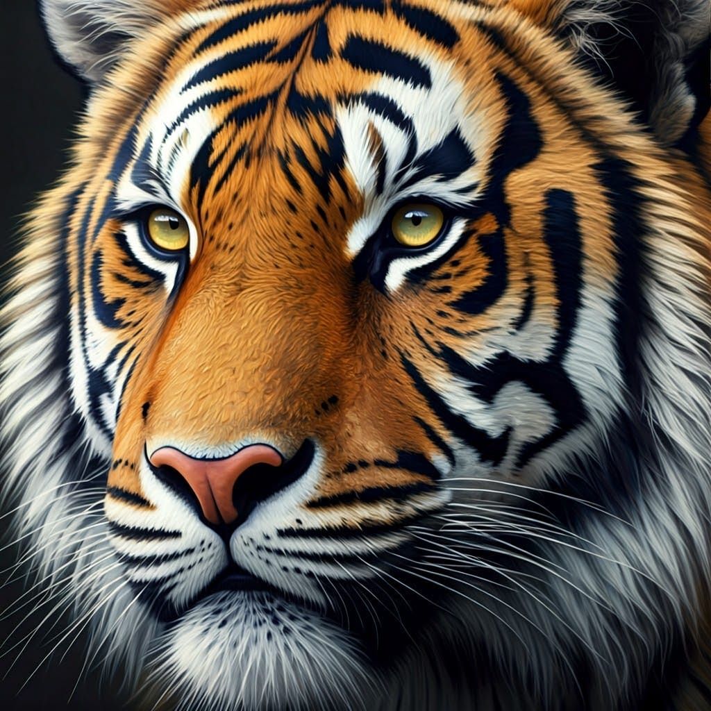 Tiger's Serene Gaze Reflects Elegant Grazing Gazelle