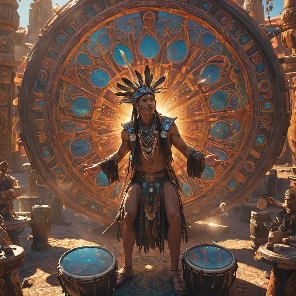 Shaman's Ritual: Magic Mirrors in Sunlight