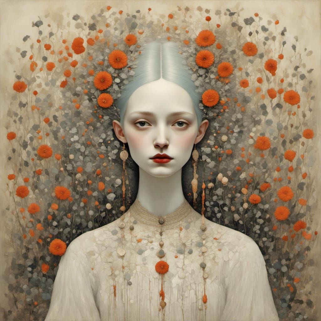 Enchanting Forest Witch in Detailed Matte Painting