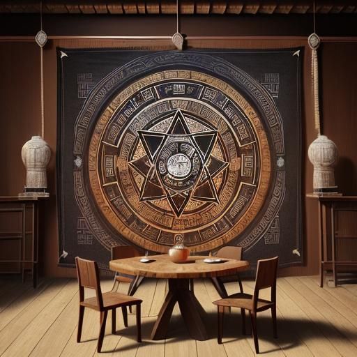 I Ching Hexagram 48: The Well on Ornate Table
