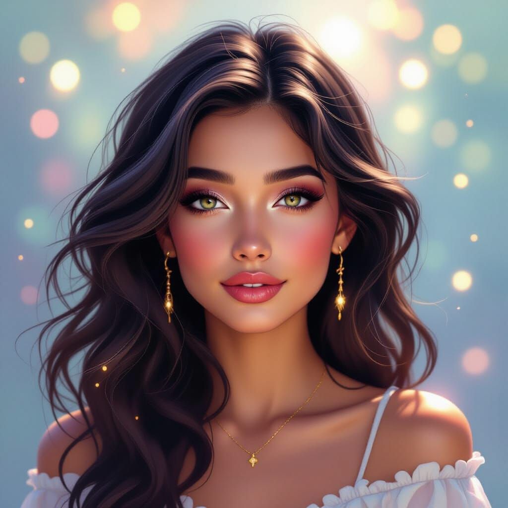 Ethereal Digital Painting of Leyla Fro