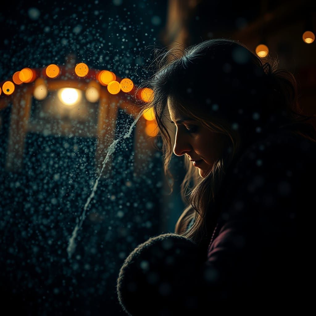 Hyperrealistic Photograph of Real Magic Moment